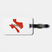 Texas Silhouette Shaped Diving Flag Bagagelabel (Achterkant horizontaal)