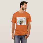 Texas Sinaasappel Kleur Huwelijk Huwelijk Paar's N T-shirt (Voorkant volledig)