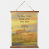 Texas Skies gepersonaliseerd wandtapijt Hangend Wandkleed (Voorkant)