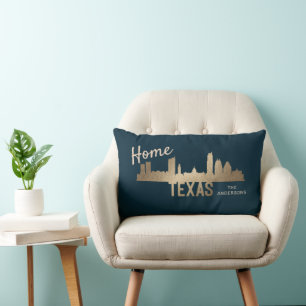 Texas Skyline Gold Family Home Kussen