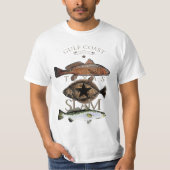 Texas Slam Vist Rood drumforel Trout T-Shirt (Voorkant)