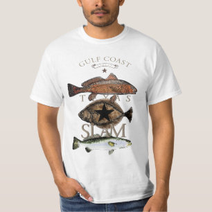 Texas Slam Vist Rood drumforel Trout T-Shirt