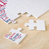 Texas Slang Word Art Map Jigzaag Puzzle Legpuzzel (Zijkant)