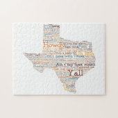Texas Slang Word Art Map Legpuzzel (Horizontaal)