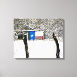 Texas Snow Canvas Afdruk