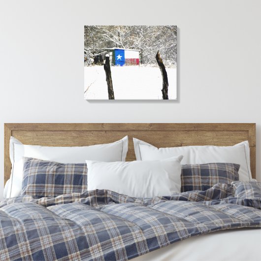 Texas Snow Canvas Afdruk (Insitu (Slaapkamer))