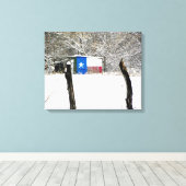 Texas Snow Canvas Afdruk (Insitu (Houten vloer))