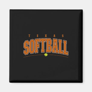 Texas Softll Vintage Heren Kids Team Retro Softll Magneet