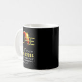 Texas Solar Eclipse 2024 Solar Eclipse Funny Texas Koffiemok (Voorkant links)