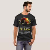 Texas Solar Eclipse 2024 Solar Eclipse Funny Texas T-shirt (Voorkant volledig)