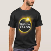 Texas Solar Eclipse April 8 2024 Verenigde Staten  T-shirt (Voorkant)