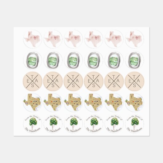 Texas Southern Magnolia Sticker Sheet (Vel)