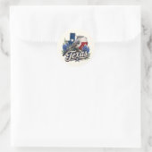 Texas Spotvogel Met Bluebonnet Bloemen Stickers (Tas)