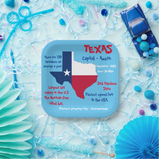 Texas Square Paper Party Bord Verbazingwekkende Fe (Feest)