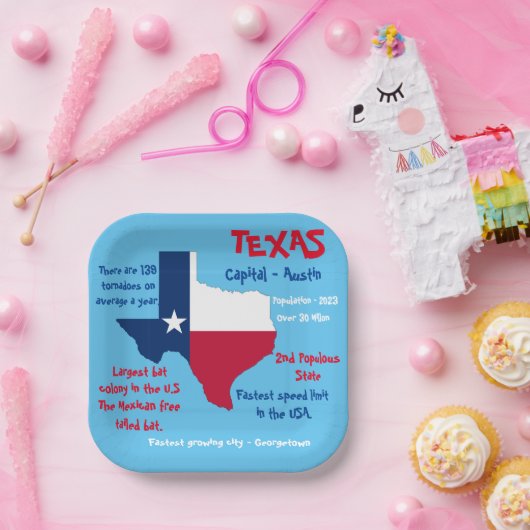 Texas Square Paper Party Bord Verbazingwekkende Fe (Feest)