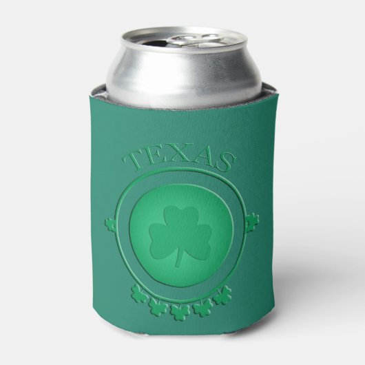 Texas St Patrick’s Irish Shamrock Koelbox Blikjeskoeler (Blikje Voorkant)