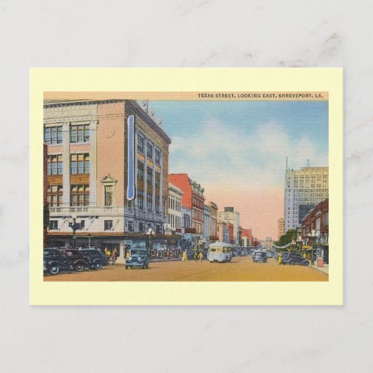 Texas St., Shonthport, Louisiana Briefkaart (Voorkant)