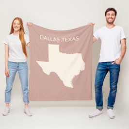 Texas Staat Kaart Huis Decoratie Sherpa Deken