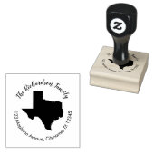 Texas staat retouradres rubberstempel (Gestempeld)