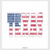 Texas staat sticker (Vel)