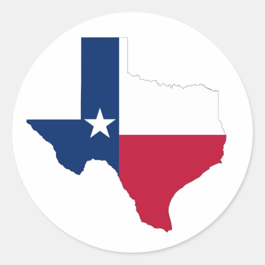 Texas Staat Stickers (Voorkant)