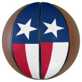 Texas Staatsvlag Basketbal (Verticaal)