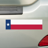 Texas Staatsvlag Bumpersticker (Op auto)