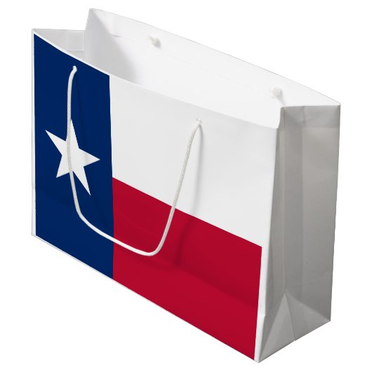 Texas Staatsvlag Groot Cadeauzakje (Voorkant Gekanteld)