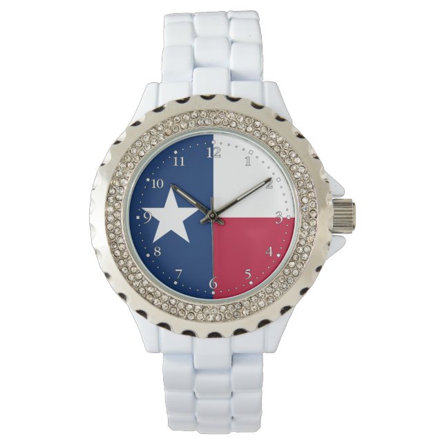 Texas Staatsvlag Horloge (Voorkant)