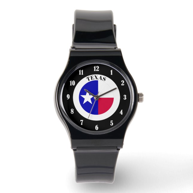 Texas Staatsvlag Horloge (Voorkant)