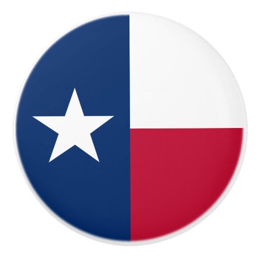 Texas Staatsvlag Keramische Knop (Voorkant)
