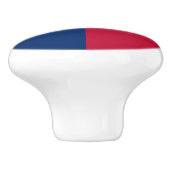 Texas Staatsvlag Keramische Knop (Zijkant)