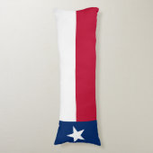 Texas Staatsvlag Lichaamskussen (Voorkant Verticaal)
