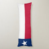 Texas Staatsvlag Lichaamskussen (Achterkant (Verticaal))