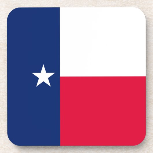 Texas Staatsvlag Ontwerp Decoratie Onderzetter (Voorkant)