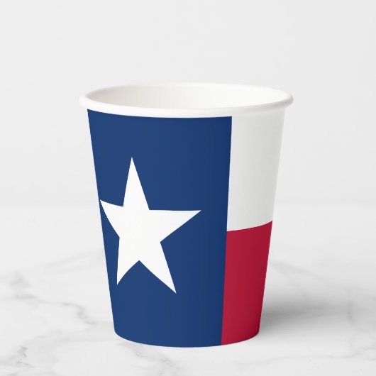 Texas Staatsvlag Papieren Bekers (Voorkant)