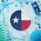 Texas Staatsvlag Papieren Bordje (Feest)