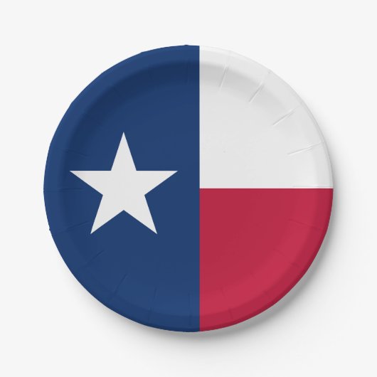 Texas Staatsvlag Papieren Bordje (Voorkant)