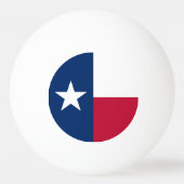 Texas Staatsvlag Pingpongbal (Achterkant)