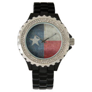 Texas staatsvlag  retro stijl dames horloge