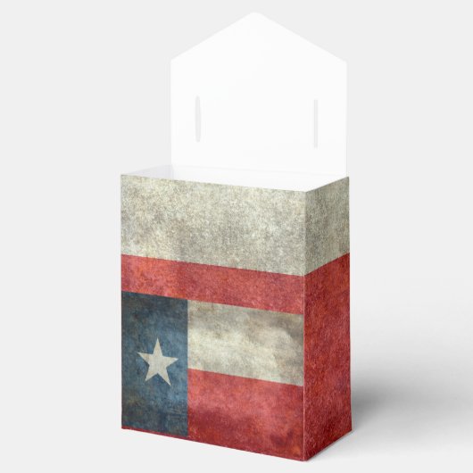 Texas staatsvlag retro stijl geschenkdoos bedankdoosjes (Geopend)