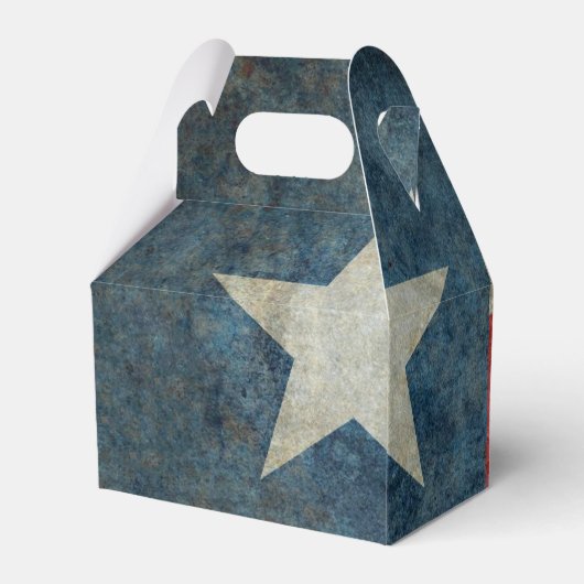 Texas staatsvlag retro stijl geschenkdozen bedankdoosjes (Achterkant)