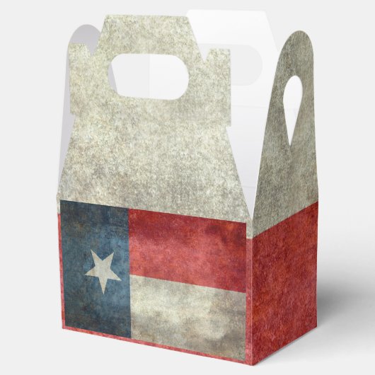 Texas staatsvlag retro stijl geschenkdozen bedankdoosjes (Geopend)