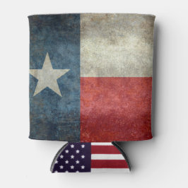 Texas staatsvlag retro stijl Koelbox Blikjeskoeler