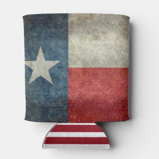 Texas staatsvlag retro stijl Koelbox Blikjeskoeler (Achterkant)