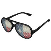 Texas staatsvlag  retro stijl Party Shades Aviator Zonnebril (Gekanteld)