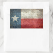 Texas staatsvlag  retro stijl rechthoekige sticker (Tas)