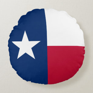 Texas Staatsvlag Rond Kussen