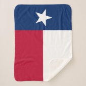 Texas Staatsvlag Sherpa Deken (Voorkant)