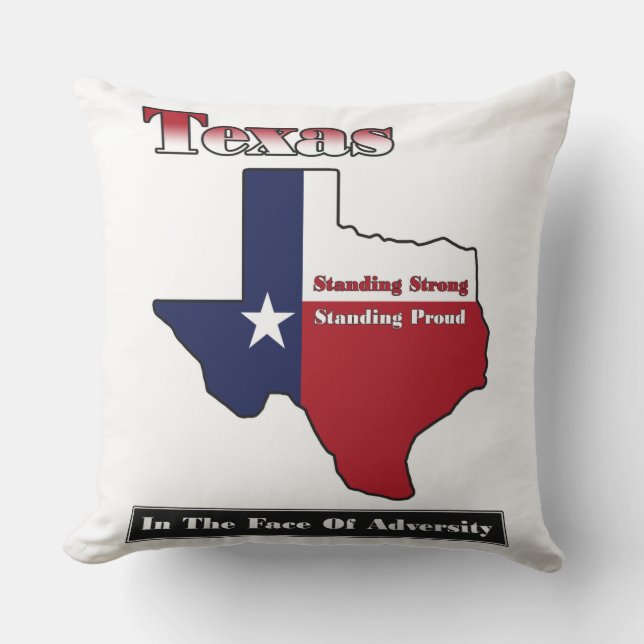 Texas Standing Strong Buitenkussen (Voorkant)
